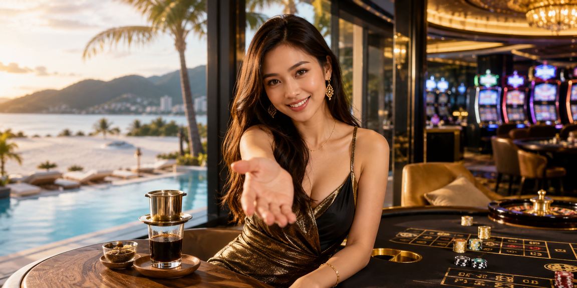 Người dùng tra kèo cược tại quán cà phê Nha Trang trên điện thoại